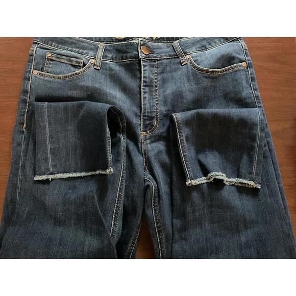 Seven7 high rise slim straight plus size 14 blue jeans - Picture 10 of 10